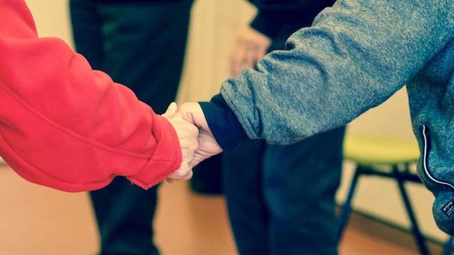 Care staff during a Dementia Care — Practitioner training session